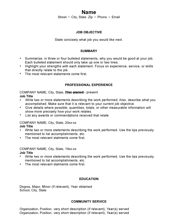 resume sample for cosmetology student